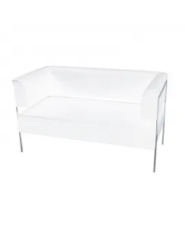 Open Back Loveseat White