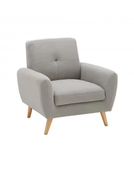 Simone Light Grey Single Chair