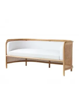 Napa Cane Sofa Natural
