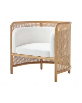 Napa Cane Single Chair Natural