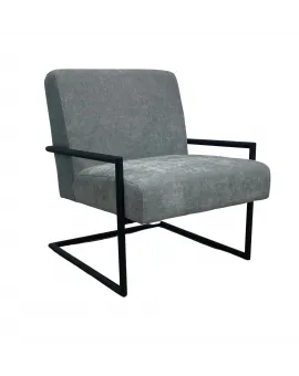 Light Grey Fabric Single Chair