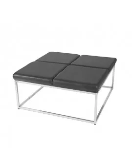 Black Square Ottoman