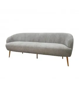 Mia Corduroy Sofa Light Grey