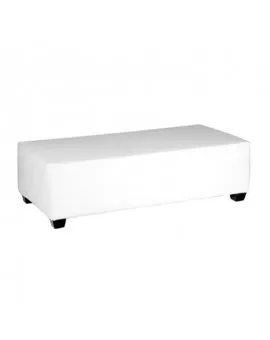 Large White Bench