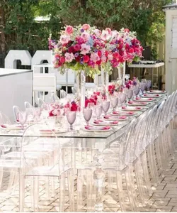 Acrylic Sammar Clear Dining Table