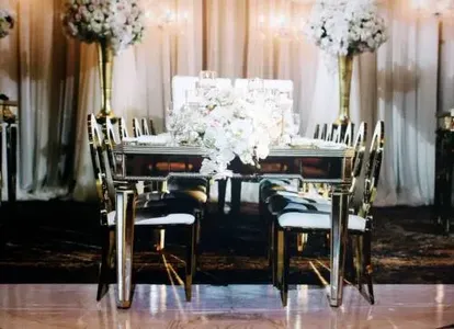 Gold Mirrored Table