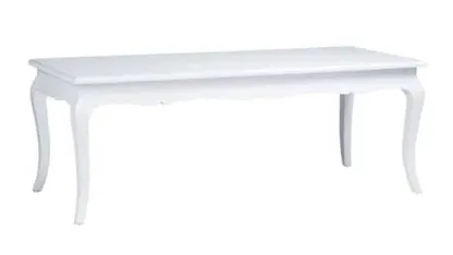 White Wood Rectangular Table