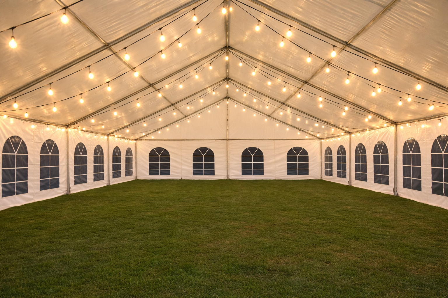 Clear Span White Top Tent